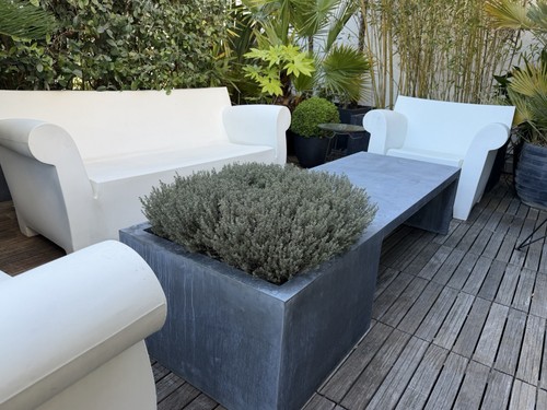 Table basse jardin zinc - de,