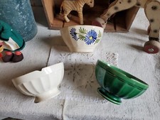 3 anciens bols en faïence