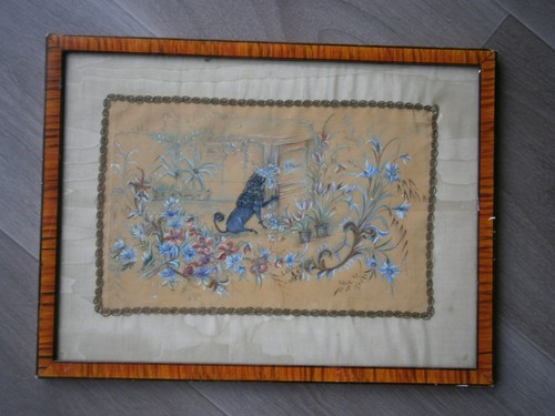 Peinture sur soie 1923