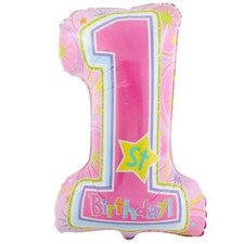 Feuille Hélium Grade Ballon un An Anniversaire Fille pour Fête Décoration