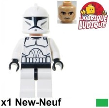 Lego Figurine Minifig Star Wars Clone Trooper (Phase 1) Large Eyes sw0201 NEUF