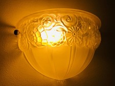 Applique ART DECO 1930 DEGUE avec monture laiton invisible