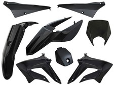 Kit 8 carénages noir Derbi