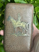 Travel & Rider & Horse & Antique Cigar Box