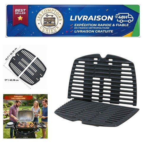 Grille cuisson fonte - de, en