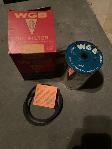 Wgb s6c engine oil filter - engine,