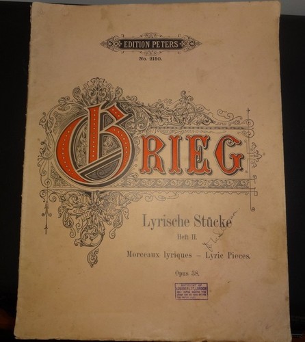 Partition piano grieg lyriche - grieg,
