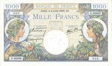 1000 francs COMMERCE ET