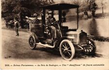 Old postcard Paris au Bois de Boulogne a driver TRANSPORT (1245264)