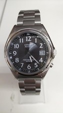 Citizen Eco-Drive Solar Watch Gift Engraved 38mm Black Used