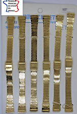 Bracelet montre ,STAINLESS STEEL;DORE;attaches télescopiques 10-14 mm;NEUF / 003