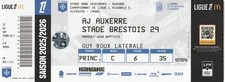 Ticket de Football AJ AUXERRE