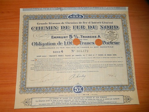 Ancienne obligation 1000f - obligation,