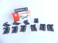 6016 / FLEISCHMANN HO 10 RAILS HEURTOIR 55 MM EN LAITON EN BOITE