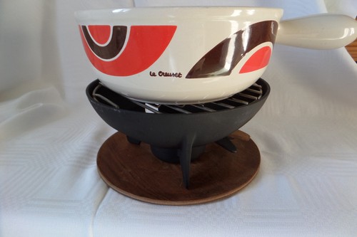 Creuset service fondue - creuset,