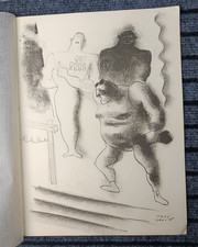 Lithographie Originale - Paul Colin - Le Cirque - Hommes dans la Rue 1932