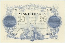 20 francs type 1871 - Bleu FRANCE 1871. Faux moderne.