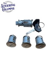 Pour 98-01 Jeep Wrangler Tj Allumage & Porte Serrure Cylindre Set Chrome Neuf