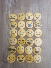 Pack Lot Badge Pin Button Retro Vintage Symbole Smiley Happy face Emo *24