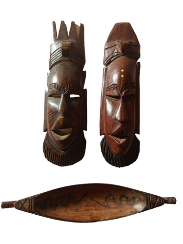Lot masques africains - de,