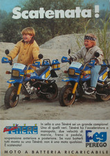 Advertising Italian Clipping 1990 PEG PEREGO BATTERY MOTORCYCLE.