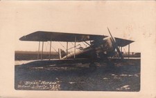  Postcard RPPC Airplane Biplan Morane Liberty 320 