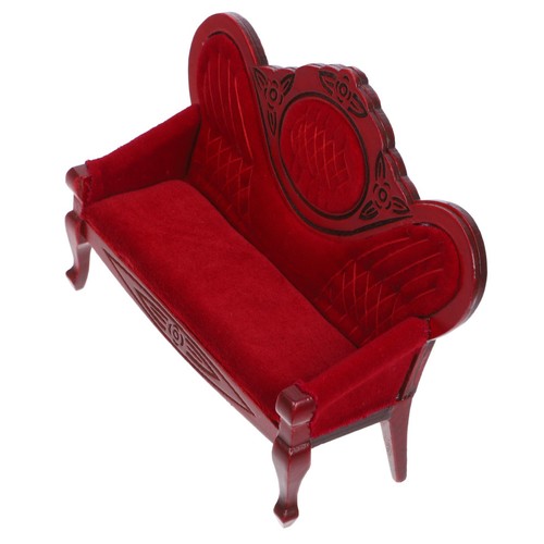 Wooden mini sofa for doll - wooden,