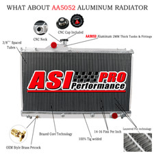 3 Rangées Aluminum Radiateur