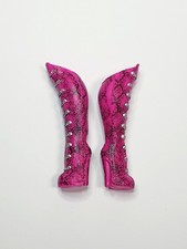 Antique Doll Accessory LOL Pink Boots Shoes Sneakers Barbie Platform