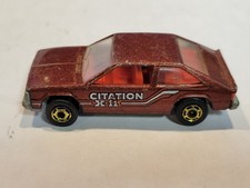 VVINTAGE 1980 HOT WHEELS MATTEL CHEVY CITATION X-11 MALAYSIE ROUES EN OR