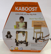 Kaboost Booster Seat For Dining Chocolate Goes Under The Chair Portable