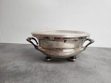 CHAUFFE PLAT EN METAL ARGENTE