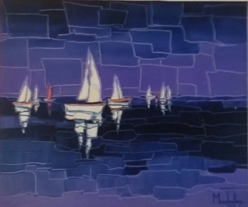 Tableau peinture huile - peinture, sur