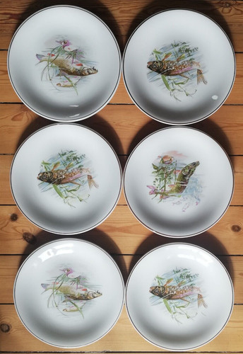 Assiettes poisson en - à,