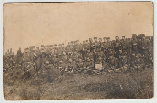 Carte photo groupe piou - photo, de