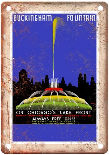 Vintage chicago travel poster - vintage,