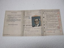 Permis de Conduire année 1968