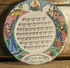 Assiette Sarreguemines - Chansons Et Rondes De France - Ah! Mon Beau Château 