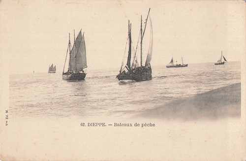 Dieppe bateaux peche 2258 - peche,