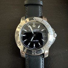 BAUME & MERCIER GENEVE CAPELAND 65452 QUARTZ 100M STAINLESS STEEL MIDSIZE WATCH