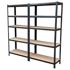 4 X Résistant Emboîtable Étagère Rack 5 Niveaux Maison Entrepôt Magasin Display