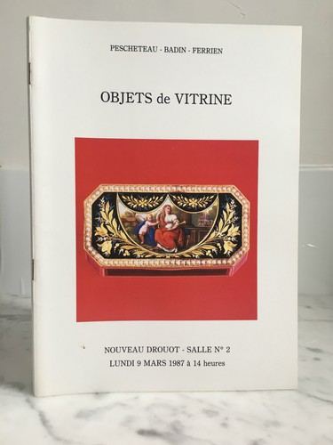 Catalogue vente objets de - catalogue,