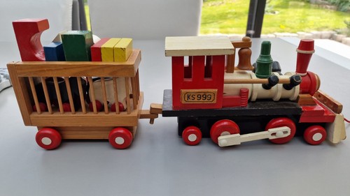 Train bois tirer - en, à