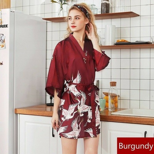 Japonais femme faux satin soie - faux,