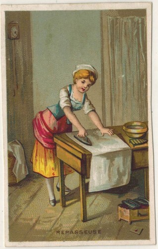 Chromo image repasseuse les - chromo, image-la