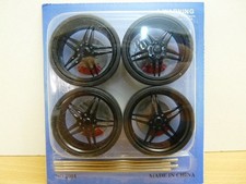 SET de 4 JANTES TUNING noires