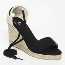 Sandales Compensées Nu-pieds Espadrilles CASTANER Belen Noir Pointure 41 - Neuf