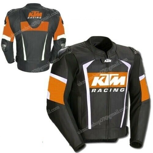 Ktm veste motard cuir - ktm, en