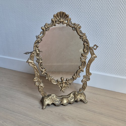 Antique french bronze vanity - french,