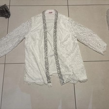 Gilet En Dentelle Off White